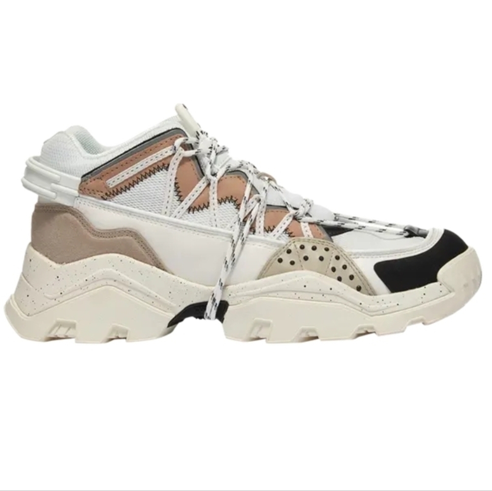 Kenzo Inka Low Top White Brown Grey Black Neutral Chunky Platform Sneaker Eur 41